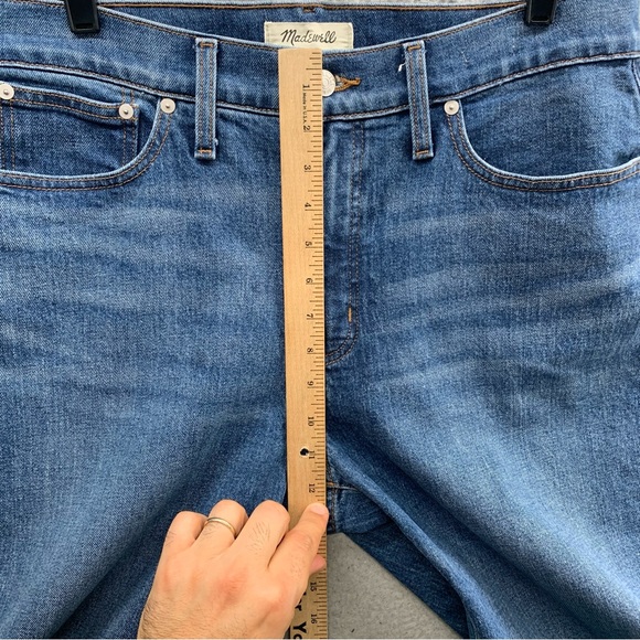 Madewell The Perfect Vintage Straight Jeans Blue Cropped Women's Petite Size 31P - Picture 5 of 16
